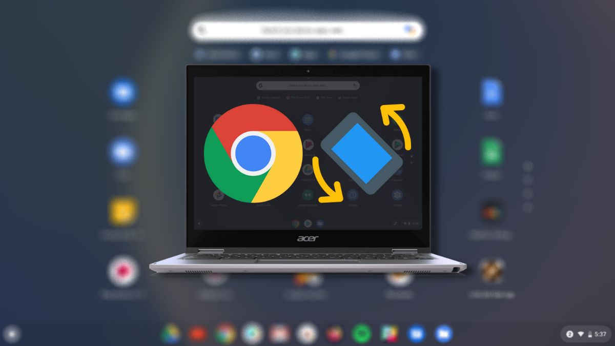 how to rotate screen on chromebook